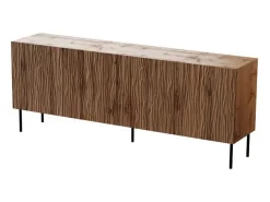 Aparador bajo de diseño, roble decoración wotan 190 cm Mokt