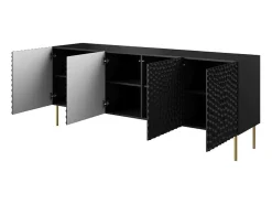 Aparador bajo de diseño Sumoc negro mate 190cm