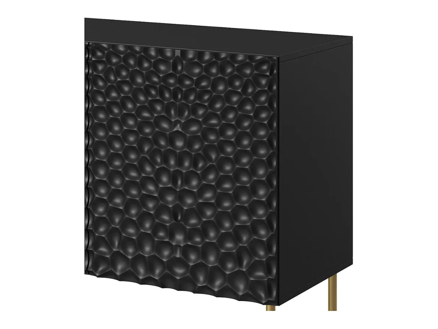 Aparador bajo de diseño Sumoc negro mate 190cm