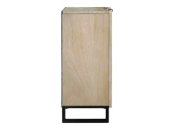 Aparador Blanco 90 x 33 x 75 cm madera maciza de mango