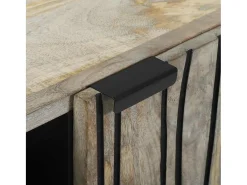 Aparador Blanco 90 x 33 x 75 cm madera maciza de mango