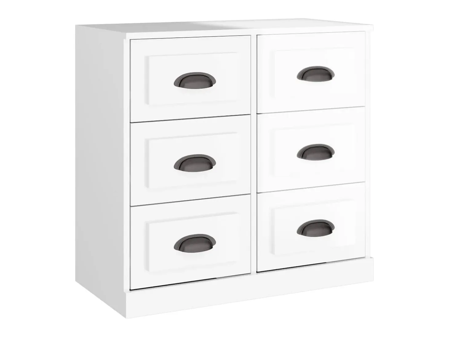 Aparador blanco alto brillo 70x35,5x67,5 cm madera de ingeniería