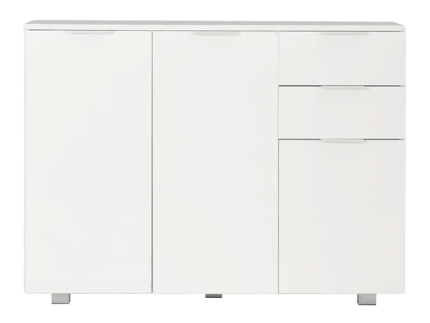 Aparador blanco brillante 107x35x80,5 cm ES64048
