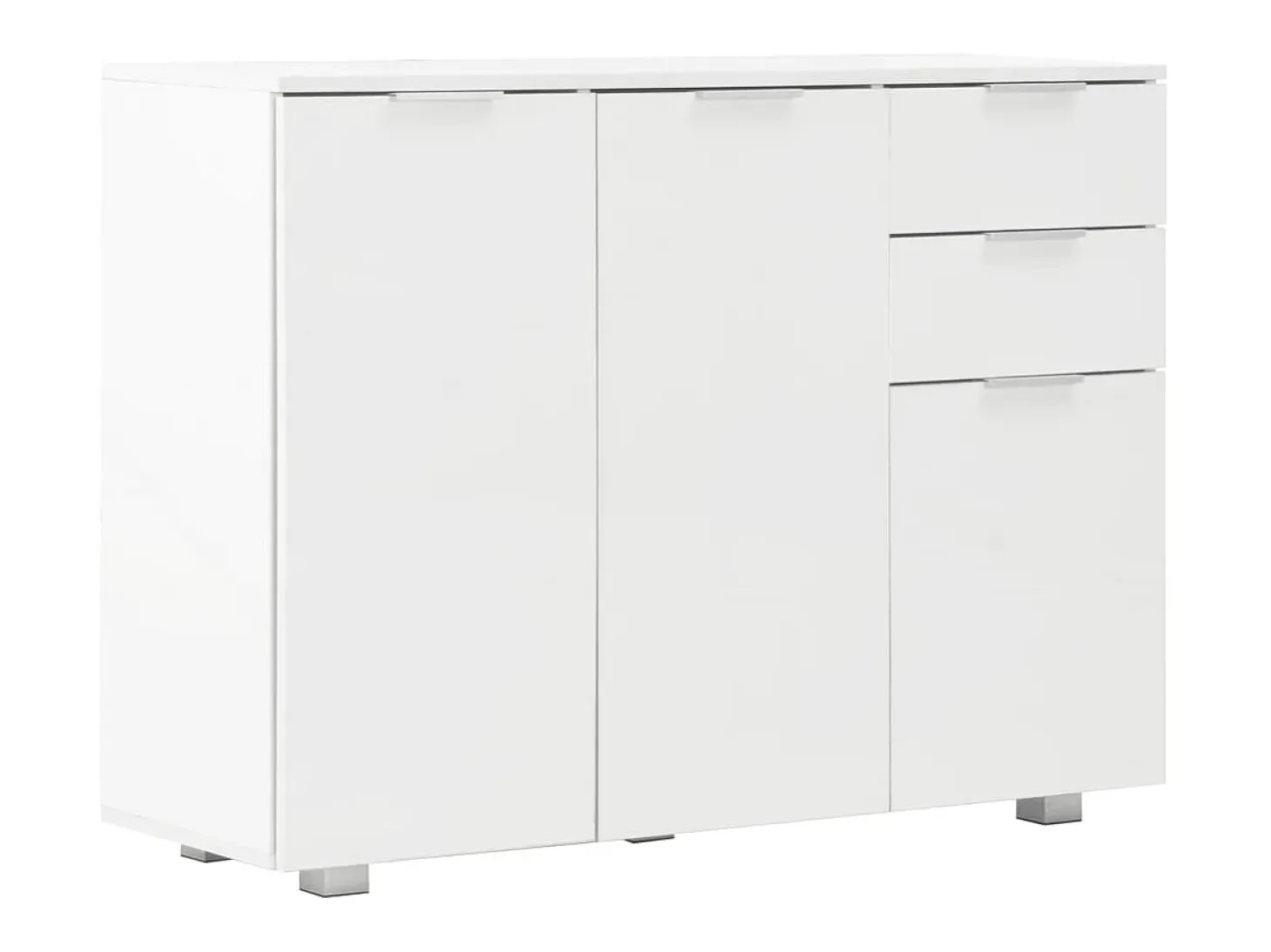 Aparador blanco brillante 107x35x80,5 cm ES64048