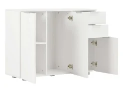 Aparador blanco brillante 107x35x80,5 cm ES64048