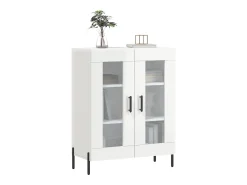 Aparador Blanco brillo 69,5x34x90 cm Madera de ingeniería