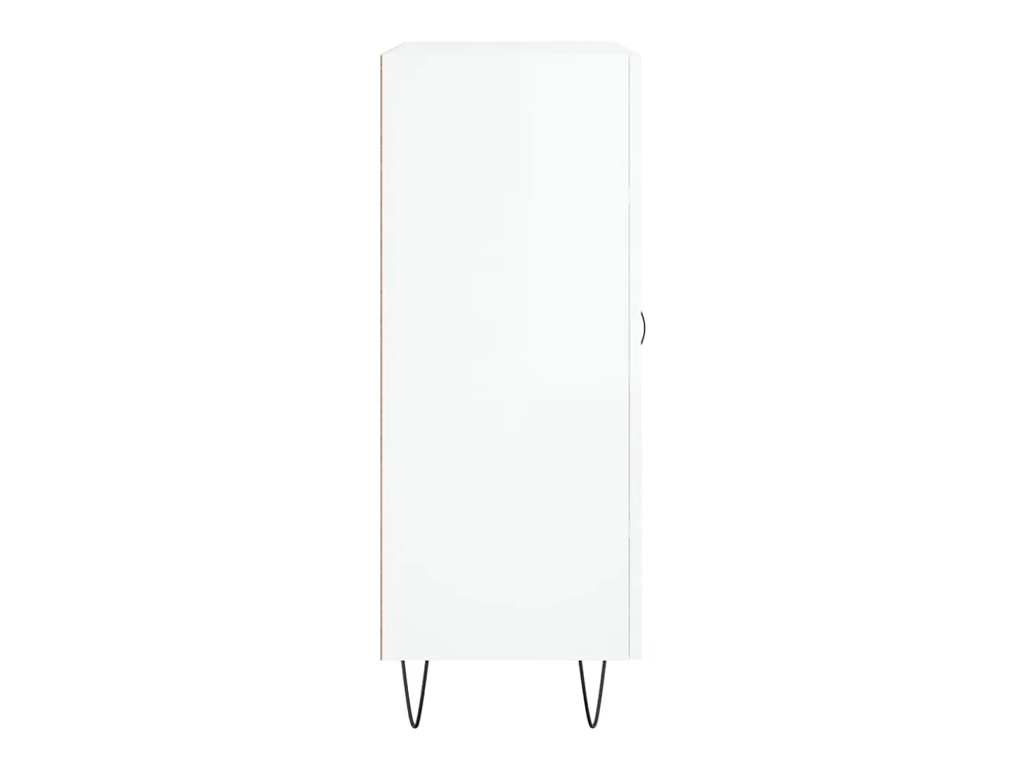 Aparador Blanco brillo 69,5x34x90 cm Madera de ingeniería