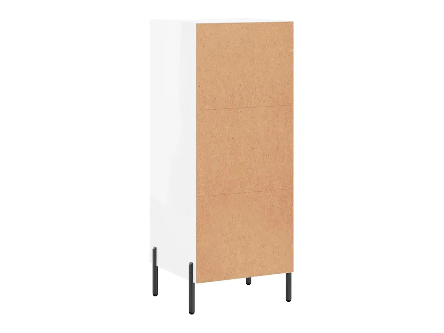Aparador Blanco brillo 34,5x34x90 cm Madera de ingeniería
