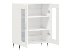 Aparador Blanco brillo 69,5x34x90 cm Madera de ingeniería