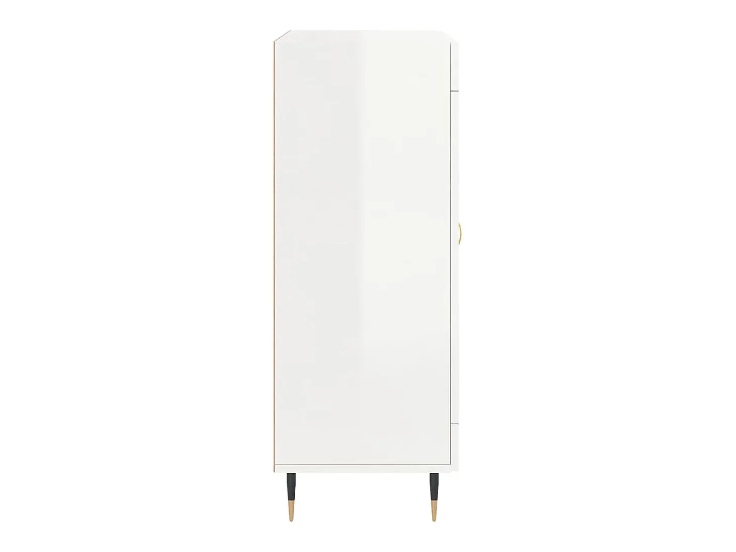 Aparador Blanco brillo 69,5x34x90 cm Madera de ingeniería
