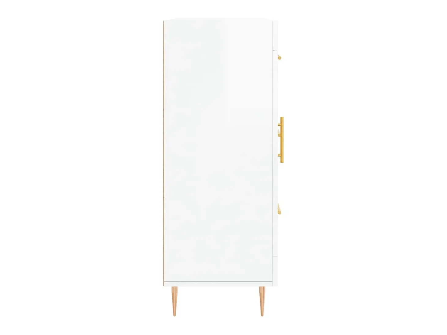 Aparador Blanco brillo 69,5x34x90 cm Madera de ingeniería