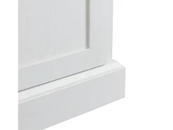 Aparador blanco moderno con 4 puertas y 2 cajones, estantes regulables, 150 x 40 x 86 cm - para salón o cocina