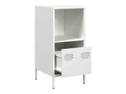 Aparador blanco 35x39x73,5 cm acero laminado en frío