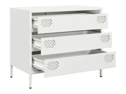 Aparador blanco 68x39x58,5 cm acero laminado en frío