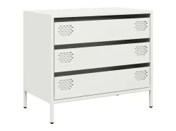Aparador blanco 68x39x58,5 cm acero laminado en frío