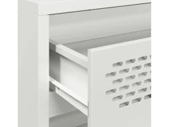 Aparador blanco 68x39x58,5 cm acero laminado en frío