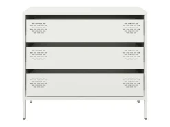 Aparador blanco 68x39x58,5 cm acero laminado en frío