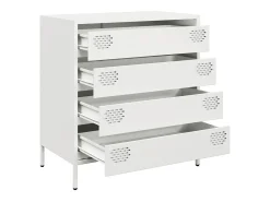Aparador blanco 68x39x73,5 cm acero laminado en frío