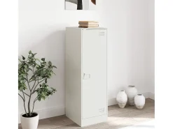Aparador blanco 34,5x39x107 cm acero