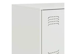 Aparador blanco 67x39x107 cm acero