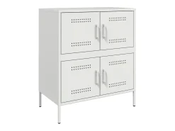 Aparador blanco 68x39x79 cm acero