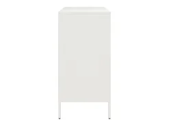 Aparador blanco 68x39x79 cm acero