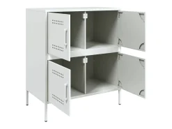 Aparador blanco 68x39x79 cm acero