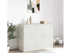 Aparador blanco 99x39x73 cm acero