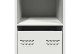 Aparador blanco 101,5x39x73,5 cm acero laminado en frío