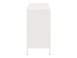 Aparador blanco 101,5x39x73,5 cm acero laminado en frío