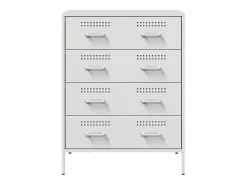 Aparador blanco 68x39x89 cm acero