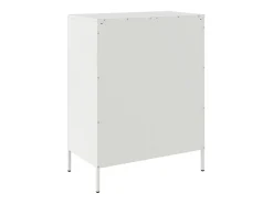 Aparador blanco 68x39x89 cm acero
