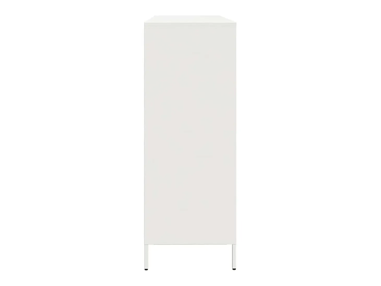Aparador blanco 135x39x103,5 cm acero laminado en frío