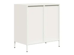 Aparador blanco 68x39x73,5 cm acero laminado en frío