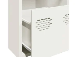 Aparador blanco 68x39x73,5 cm acero laminado en frío