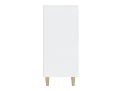 Aparador blanco 90x34x80 cm madera contrachapada
