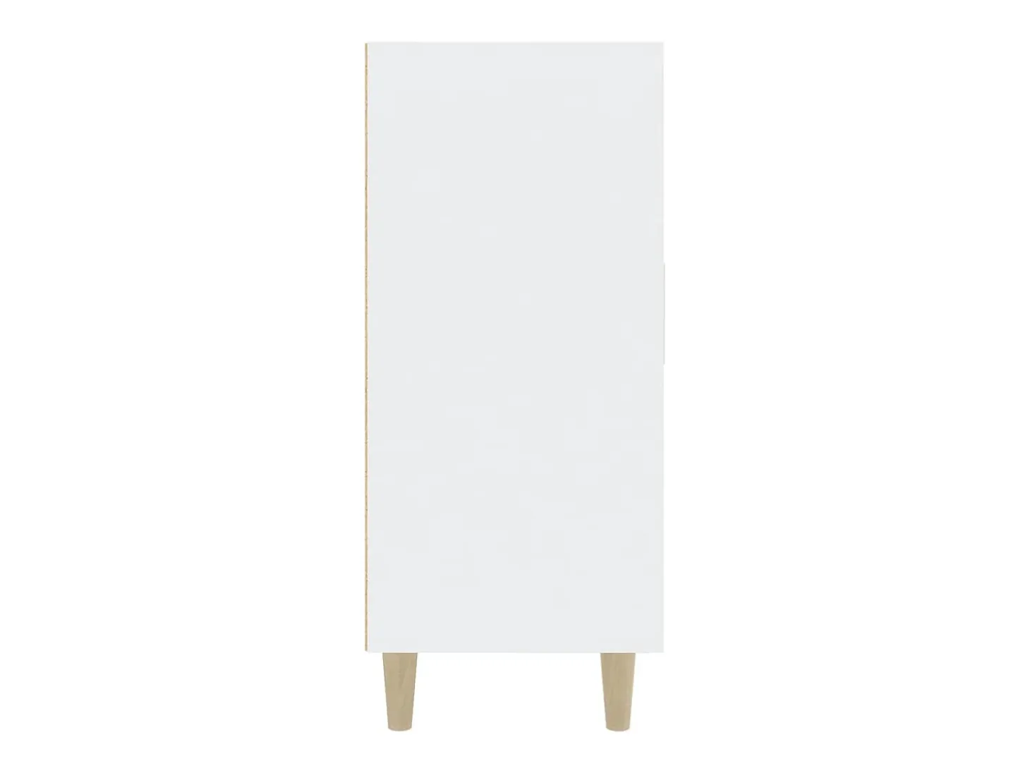 Aparador blanco 90x34x80 cm madera contrachapada