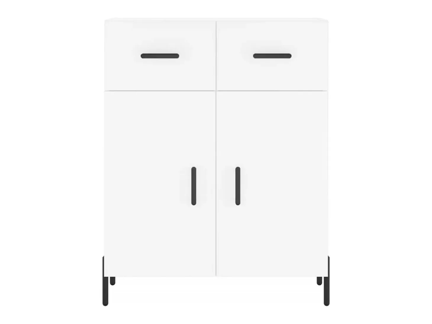 Aparador blanco 69,5x34x90 cm madera de ingeniería