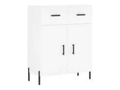 Aparador blanco 69,5x34x90 cm madera de ingeniería