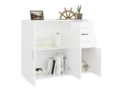 Aparador blanco 91x29,5x75 cm Madera de ingeniería