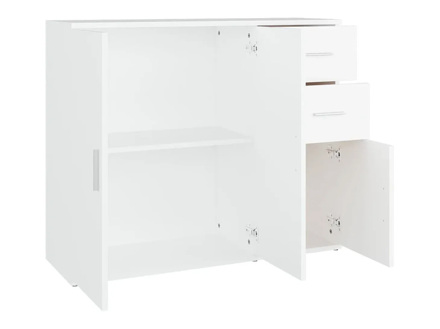 Aparador blanco 91x29,5x75 cm Madera de ingeniería