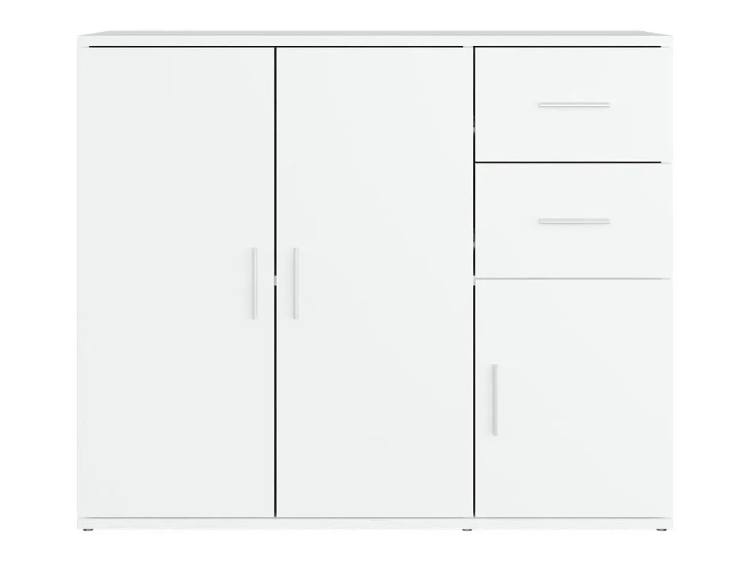 Aparador blanco 91x29,5x75 cm Madera de ingeniería