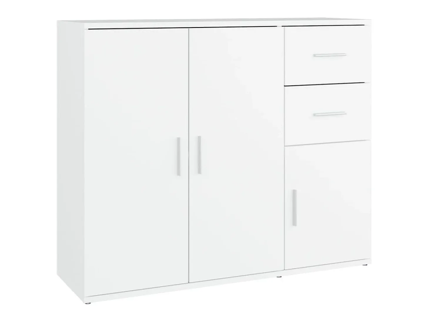 Aparador blanco 91x29,5x75 cm Madera de ingeniería