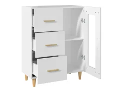 Aparador blanco 69,5x34x90 cm madera de ingeniería
