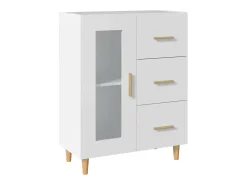 Aparador blanco 69,5x34x90 cm madera de ingeniería