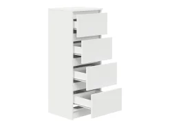 Aparador blanco 37,5x35x99 cm madera contrachapada