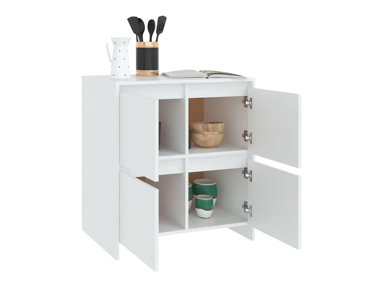 Aparador blanco 70x41x75 cm Madera de ingeniería