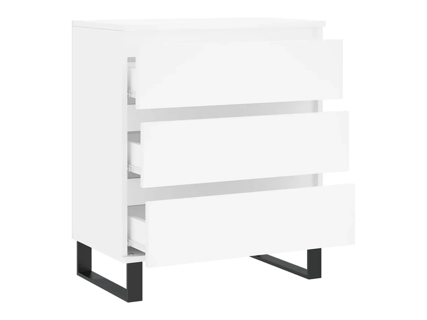 Aparador Blanco 60x35x70 cm Madera de Ingeniería