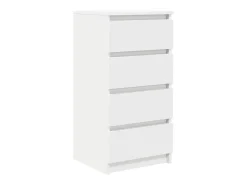 Aparador blanco 37,5x35x76 cm madera de ingeniería