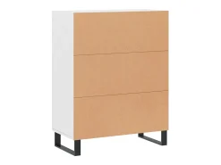 Aparador blanco 69,5x34x90 cm madera de ingeniería